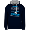 Navy Blau/Grau meliert