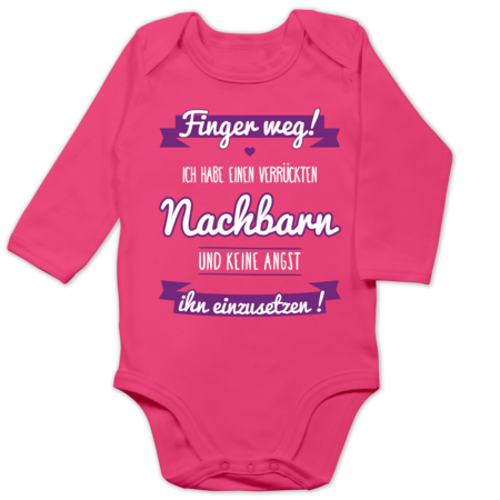 Mädchen Kinder T Shirt Ich Habe Eine Verrückte Nachbarin