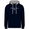 Navy Blau/Grau meliert