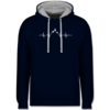 Navy Blau/Grau meliert