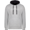 Grau meliert/Navy Blau