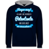 Navy Blau/Grau meliert