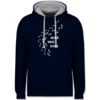 Navy Blau/Grau meliert