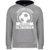 Grau meliert/Navy Blau