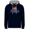 Navy Blau/Grau meliert