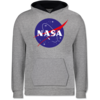 Grau meliert/Navy Blau