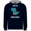 Navy Blau/Grau meliert
