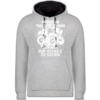 Grau meliert/Navy Blau