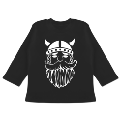 Baby T-Shirt Langarm Wikinger-Schiff Bunt gemischt Baby
