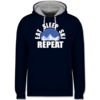 Navy Blau/Grau meliert