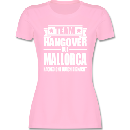 Jga Junggesellinnenabschied Team Hangover Auf Mallorca Damen Premium T Shirt Rosa Xxl