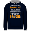 Navy Blau/Grau meliert