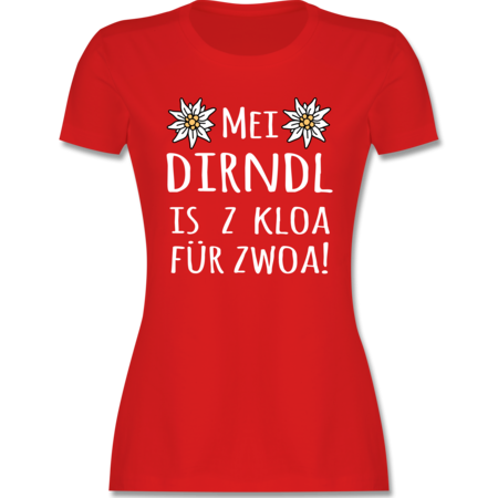 Mei Dirndl Is Z Kloa Fur Zwoa Weiss Tshirt Rucksack Shirtracer